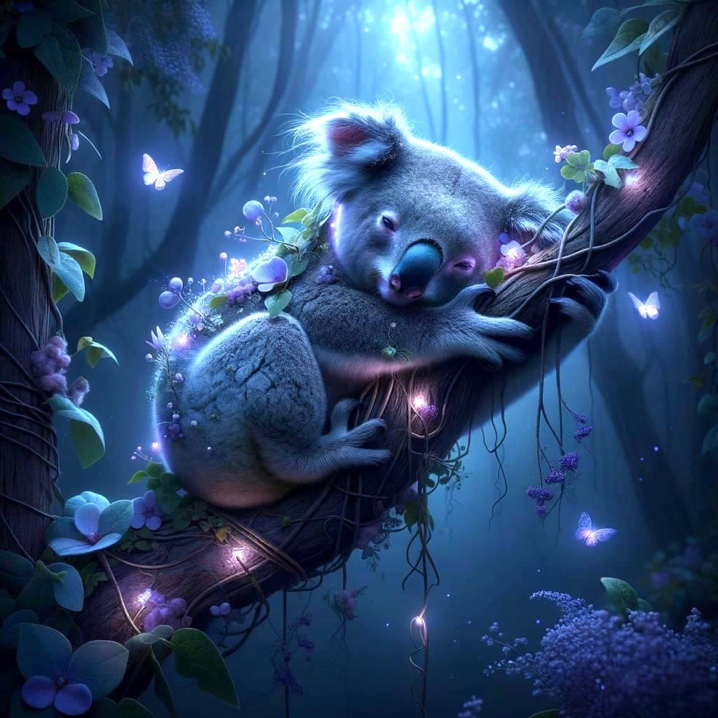 Purple koala