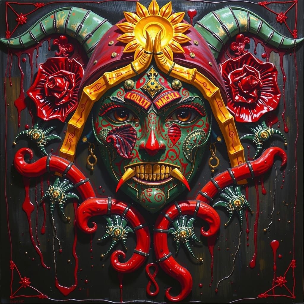 Glorious Hyperrealistic Sculpture with Vivid Colors