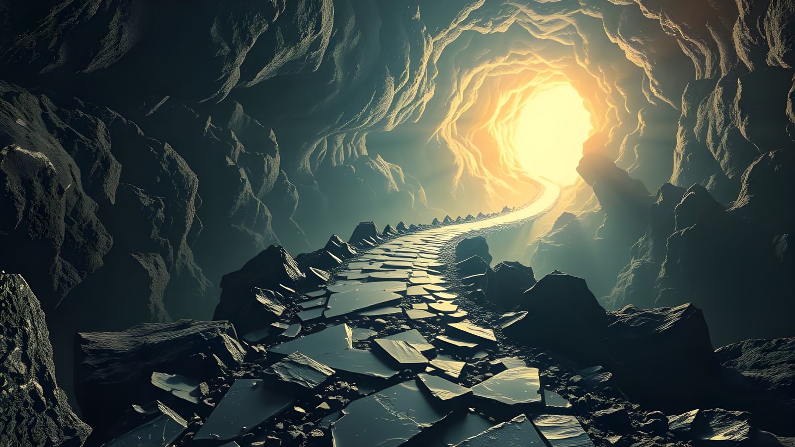 Surreal Cosmic Path Unveils Dark Void