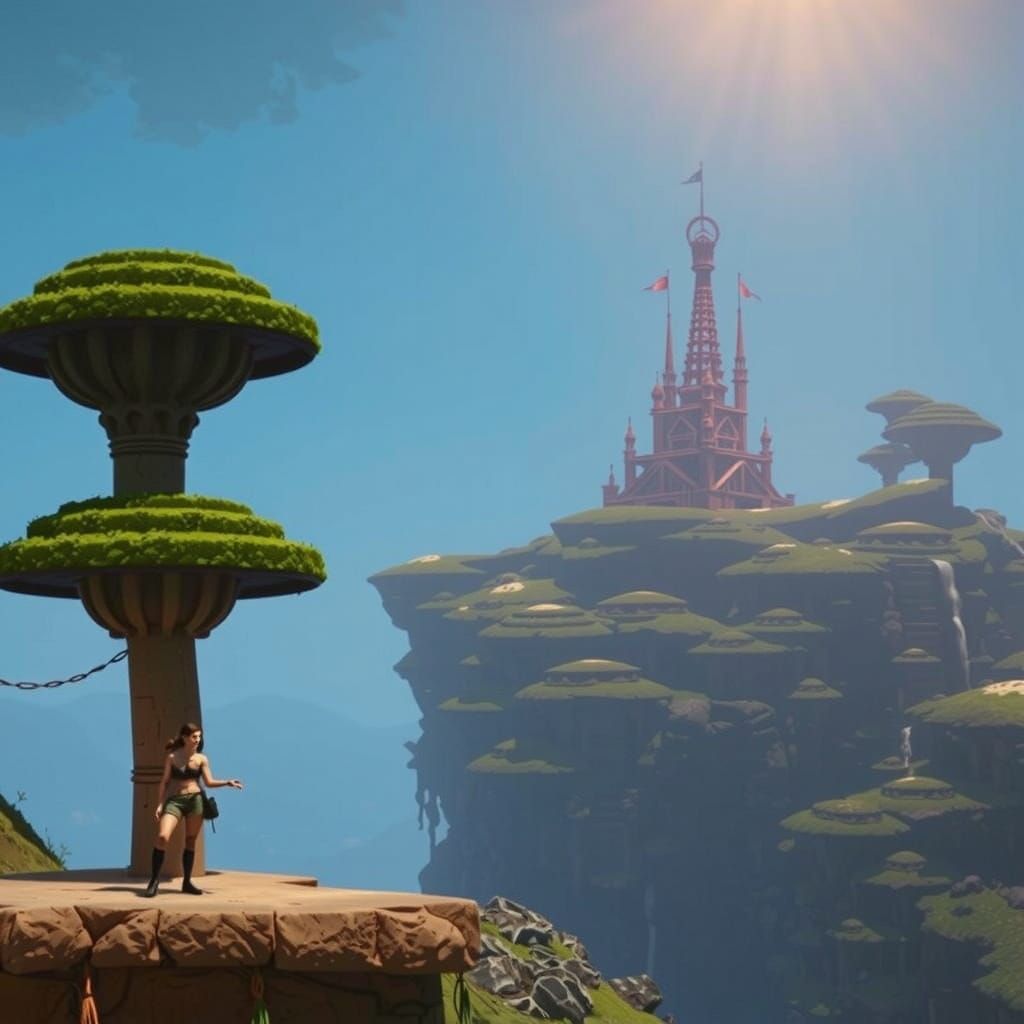 8-Bit Woman: Detailed Fantasy Platform Game Art