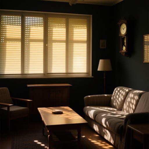Cozy German Living Room on a Summer Day