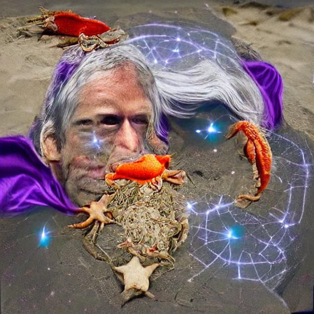 Cosmic Crab Wizard Unleashes Power
