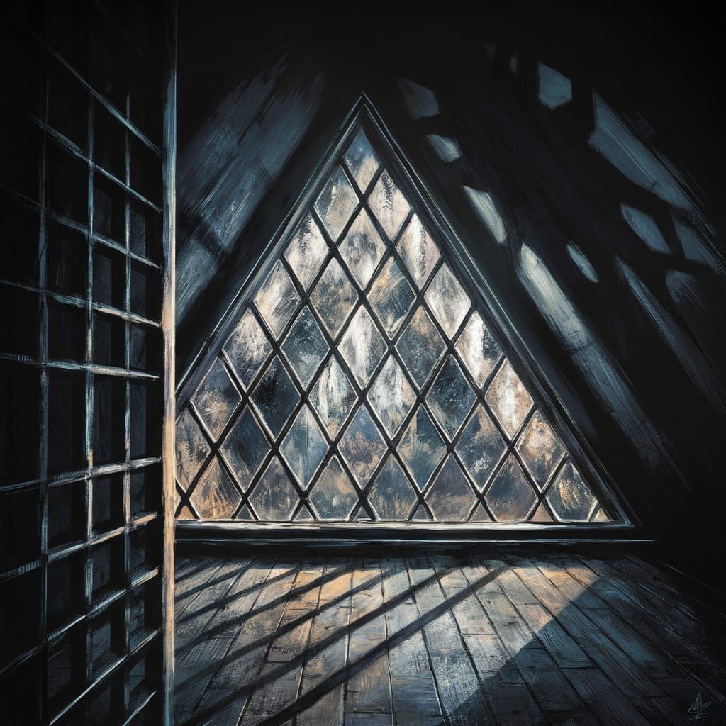 Eerie Shadows in Ghostly Dark Fantasy Interior