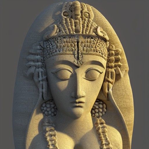 Bust of Ildir Chief Diety of Qadena