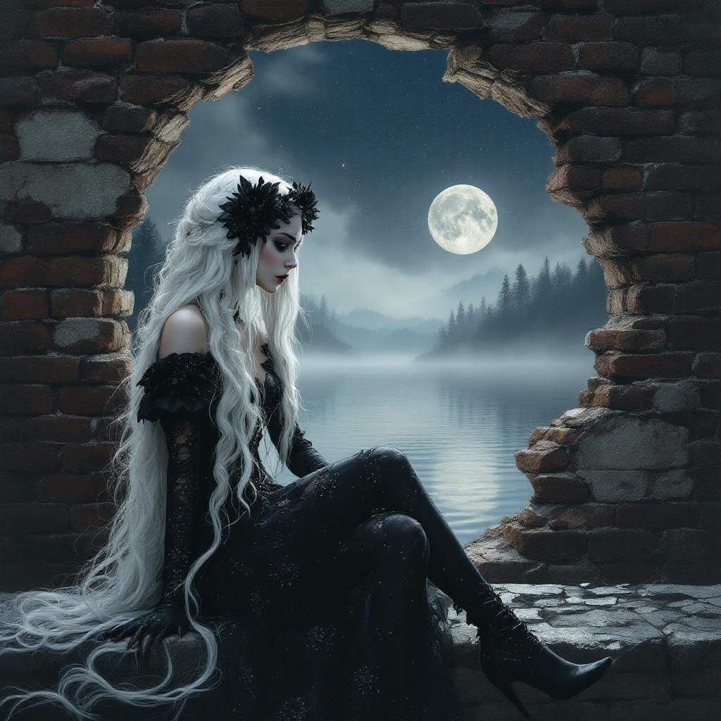 Digital oil painting, a whimsical scene depicting a beautifu...