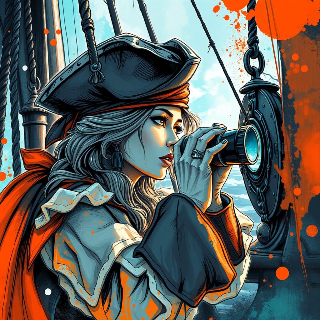 Pirate Captain in Triadic Colors