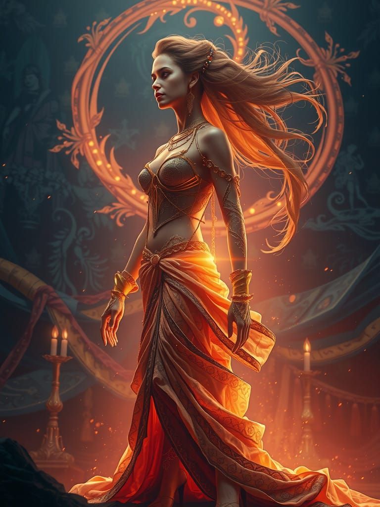 Mysterious Middle Eastern Siren Exudes Seductive Power