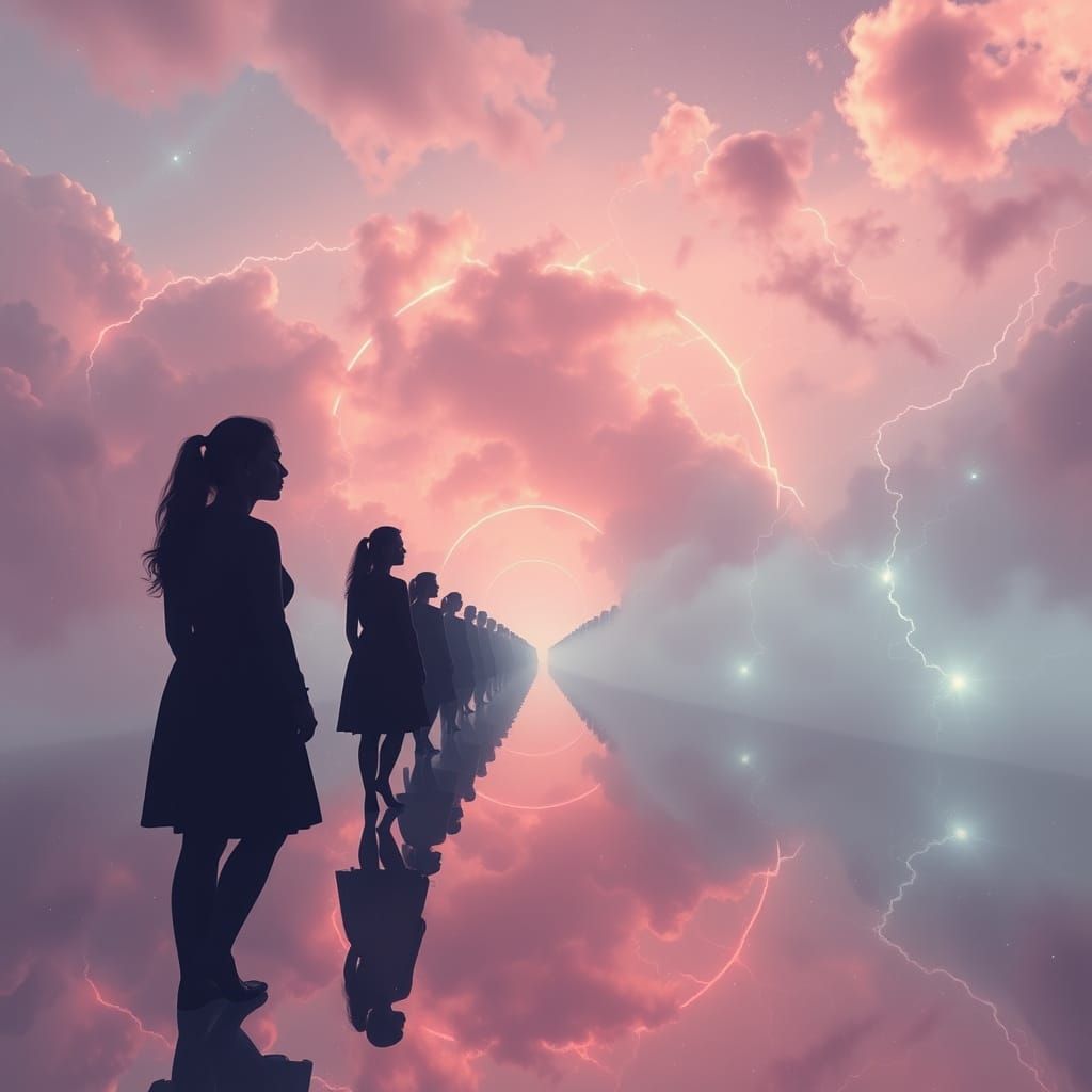 Infinite Reflections Vanish into Event Horizon with Molecula...