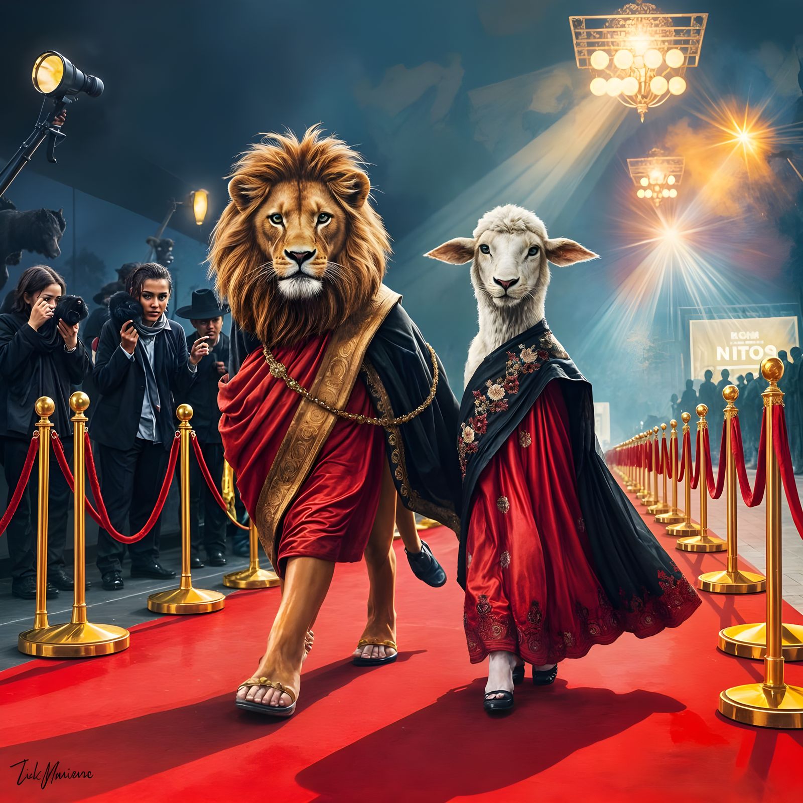 Regal Duo Strolls Red Carpet Under Movie Premiere Spotlight