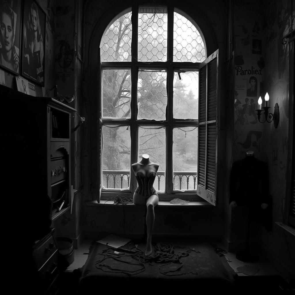 Desolate Asylum: Chiaroscuro Paradox in Maximalist Style