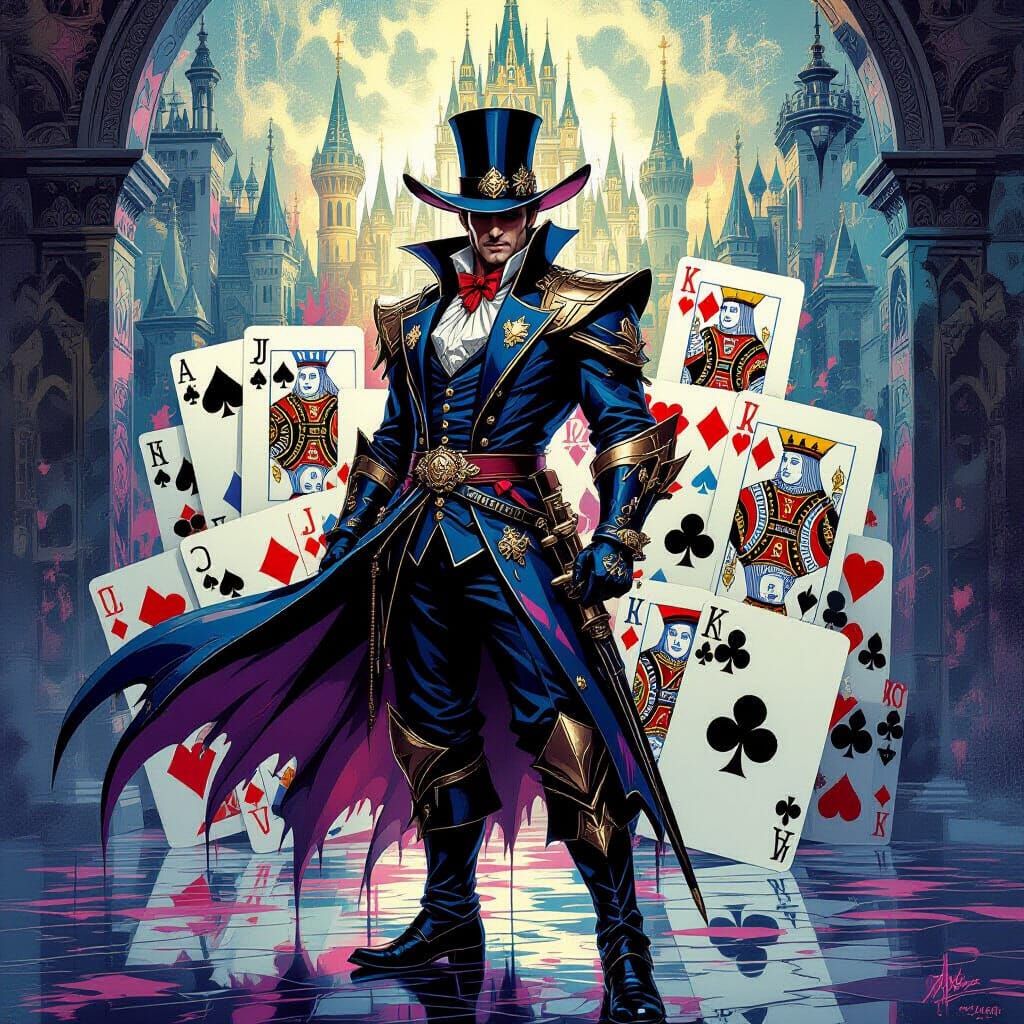 Jack of Spades Adventurer Before Card Court
