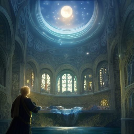 Babylonian Luxury Patio with Jacuzzi: Architectural Photogra...