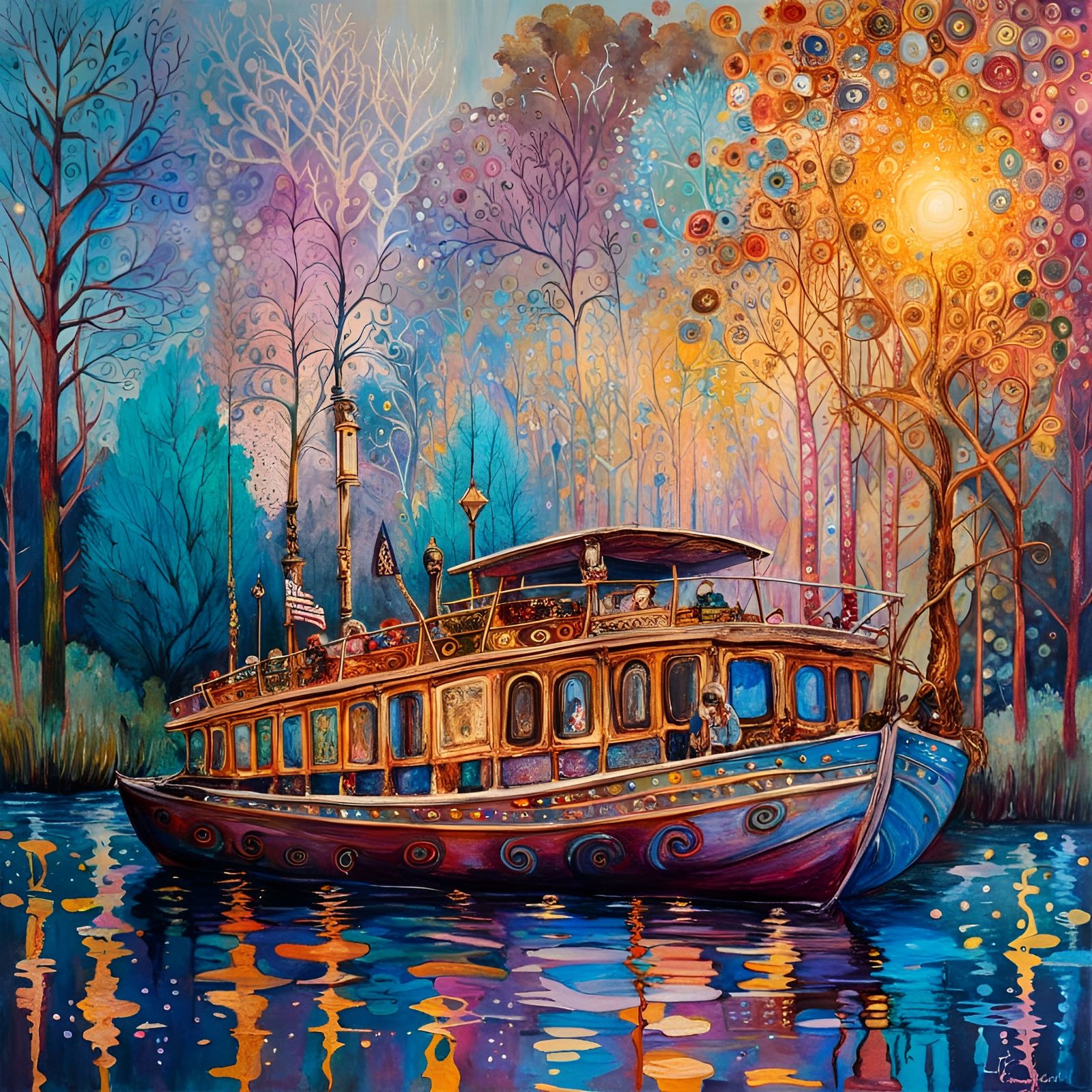 Psychedelic river cruise holiday / 2023