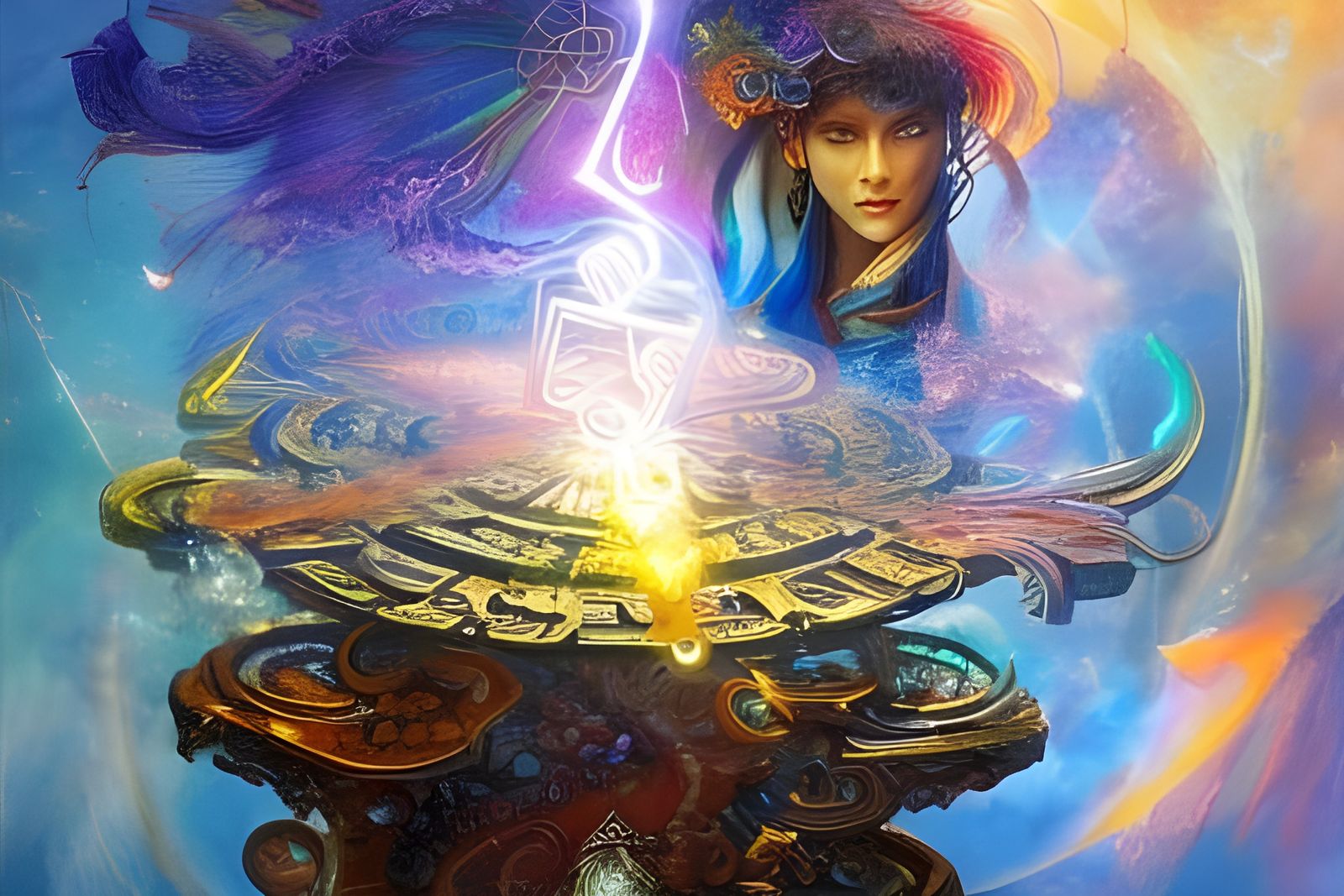 Magical Runes Seal Hyperdetailed Fantasy Portal