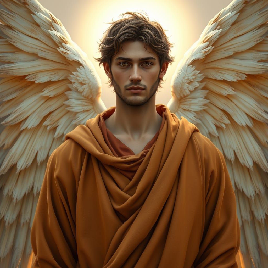 Gentle Archangel Modestus Radiates Calming Presence in Earth...