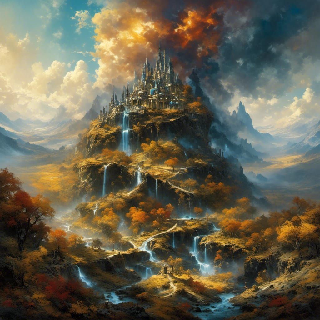 Ethereal Fantasy in Hyperdetailed Mist