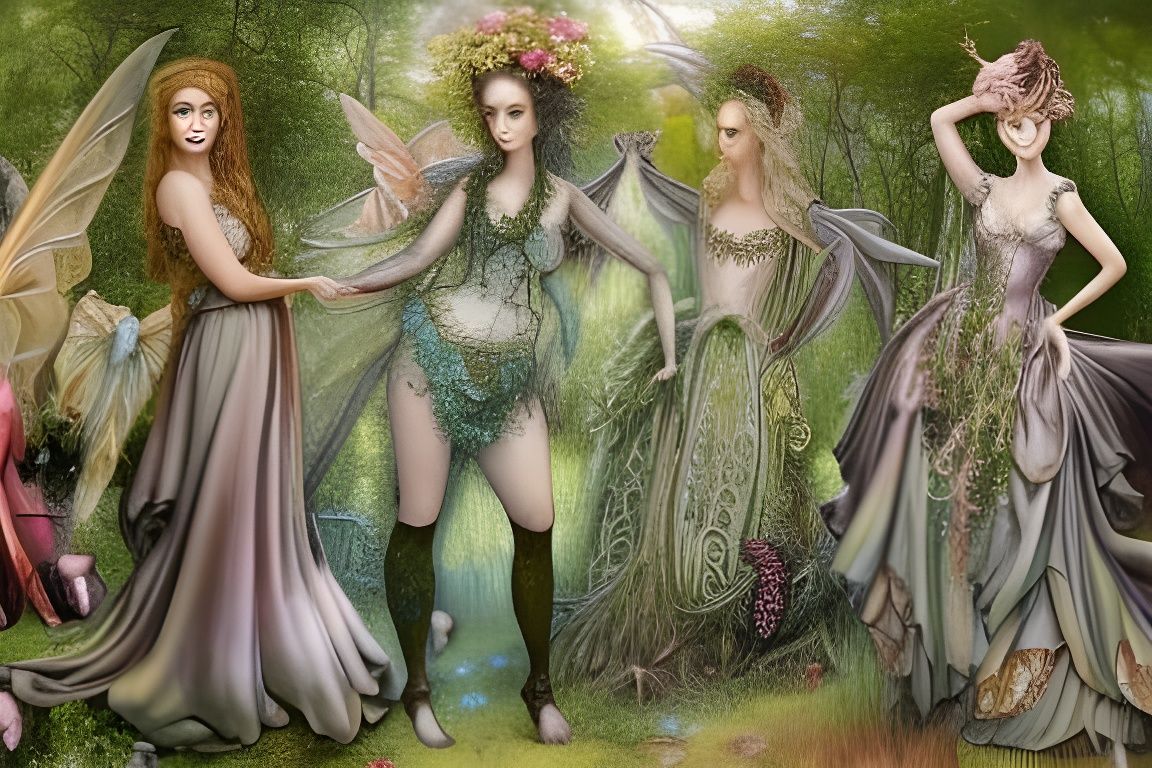 Fairies Prepare for a Rococo Ball