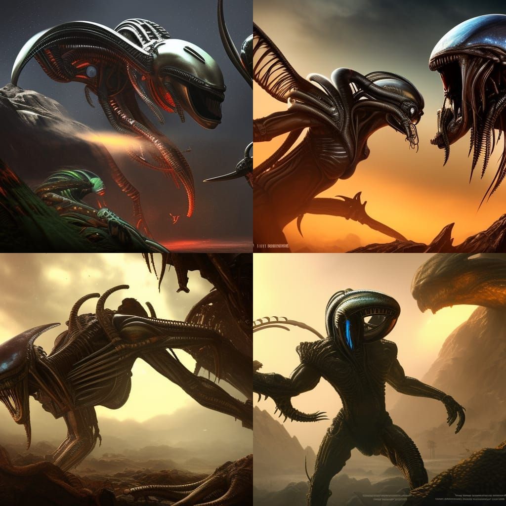 Alien vs Predator: Detailed Matte Painting