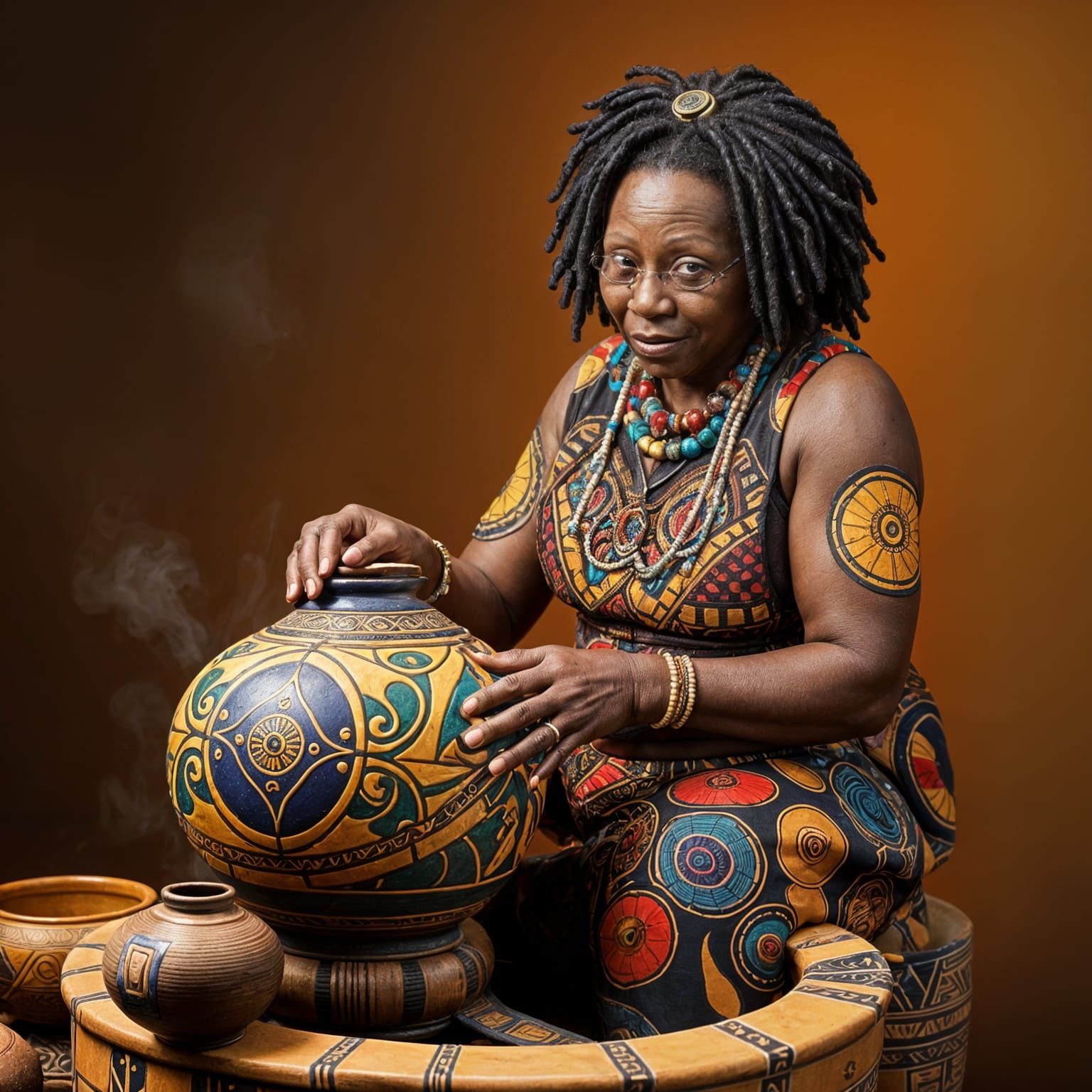 Whoopi Goldberg Creates Vibrant Ndebele-Inspired Pottery in ...
