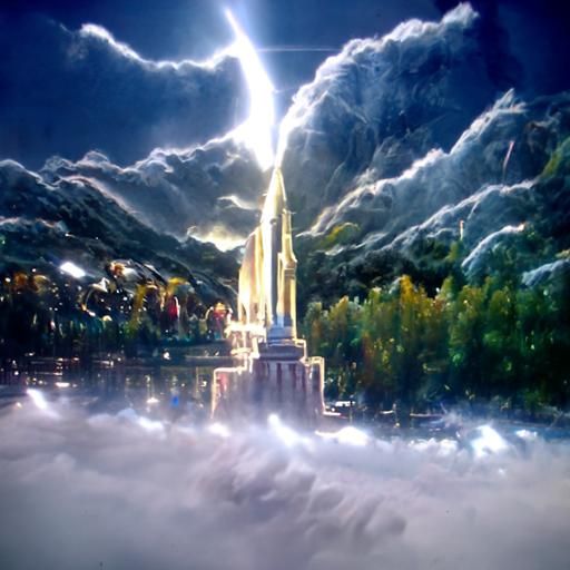 Ethereal Asgard: A Hyperdetailed Fantasy City