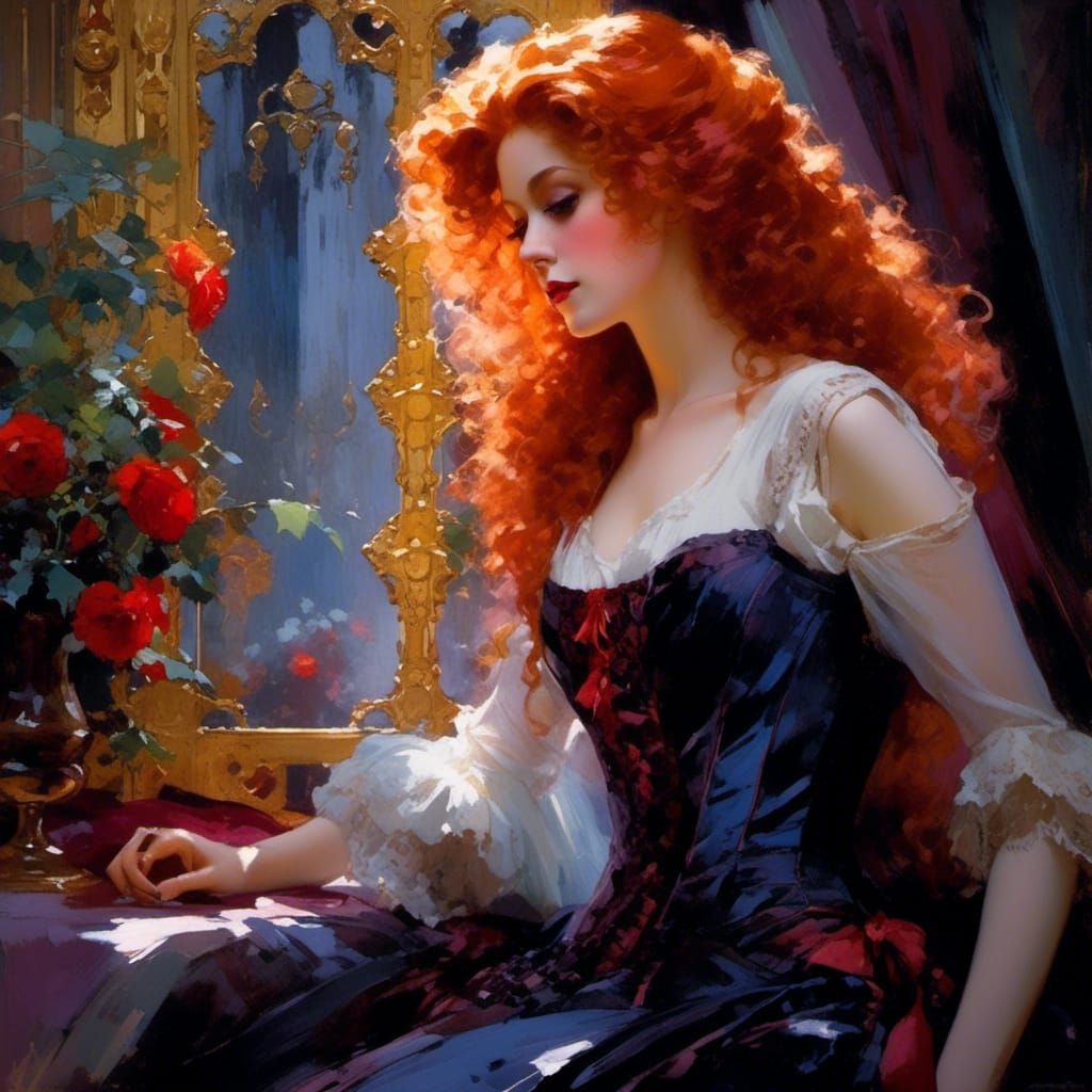 Victorian Vampire Mina Harker in Cucuel Style