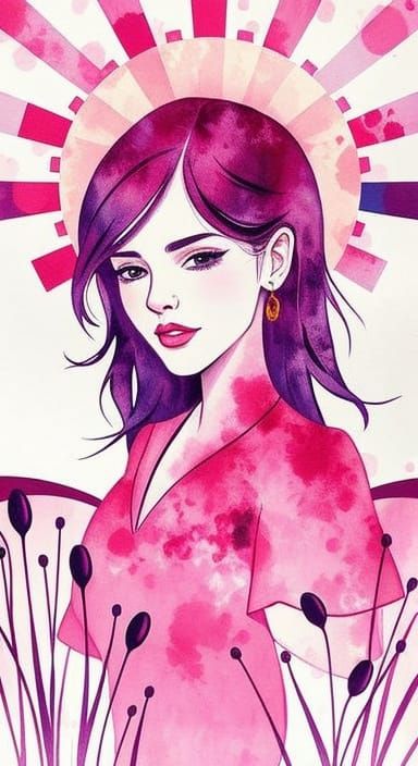 Lady Bloodborne Portrait in Ehlert-Mondrian Style