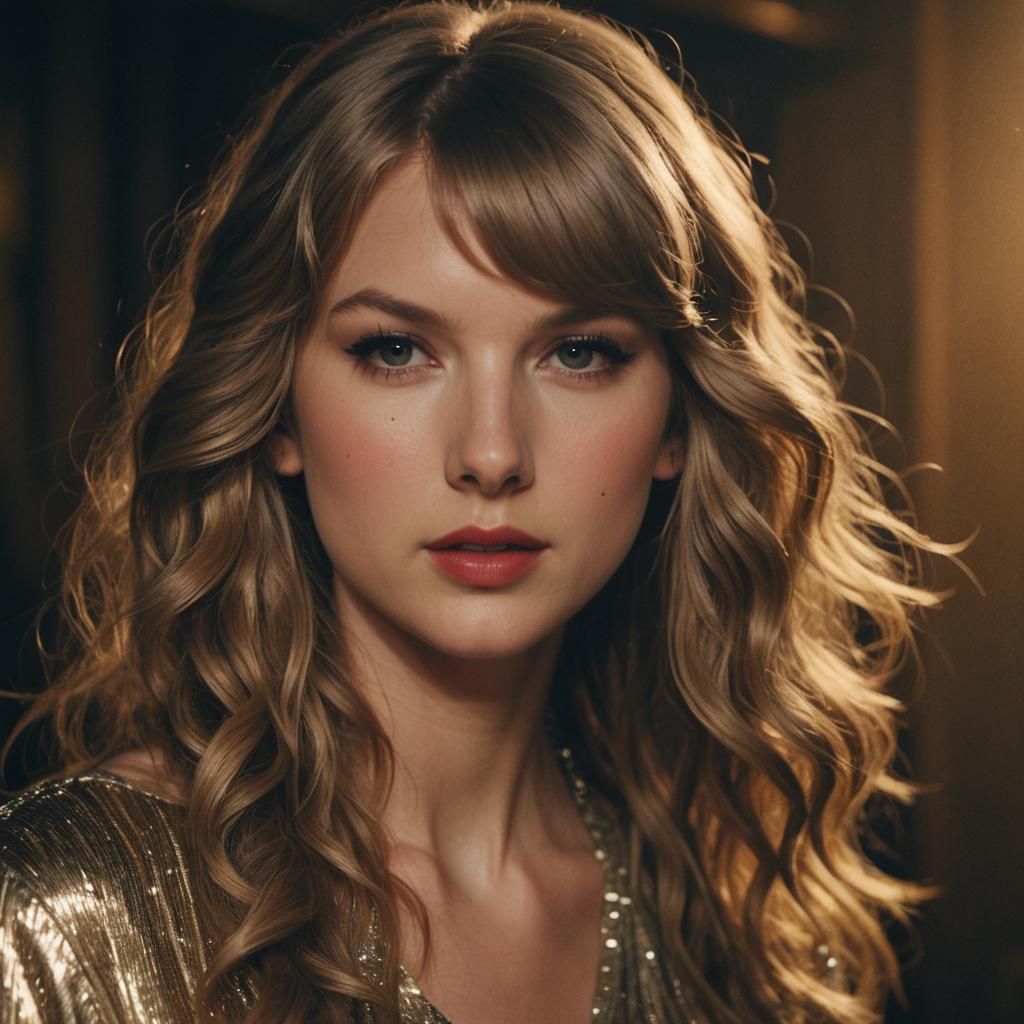 Taylor Swift in Atmospheric Cinematic Still