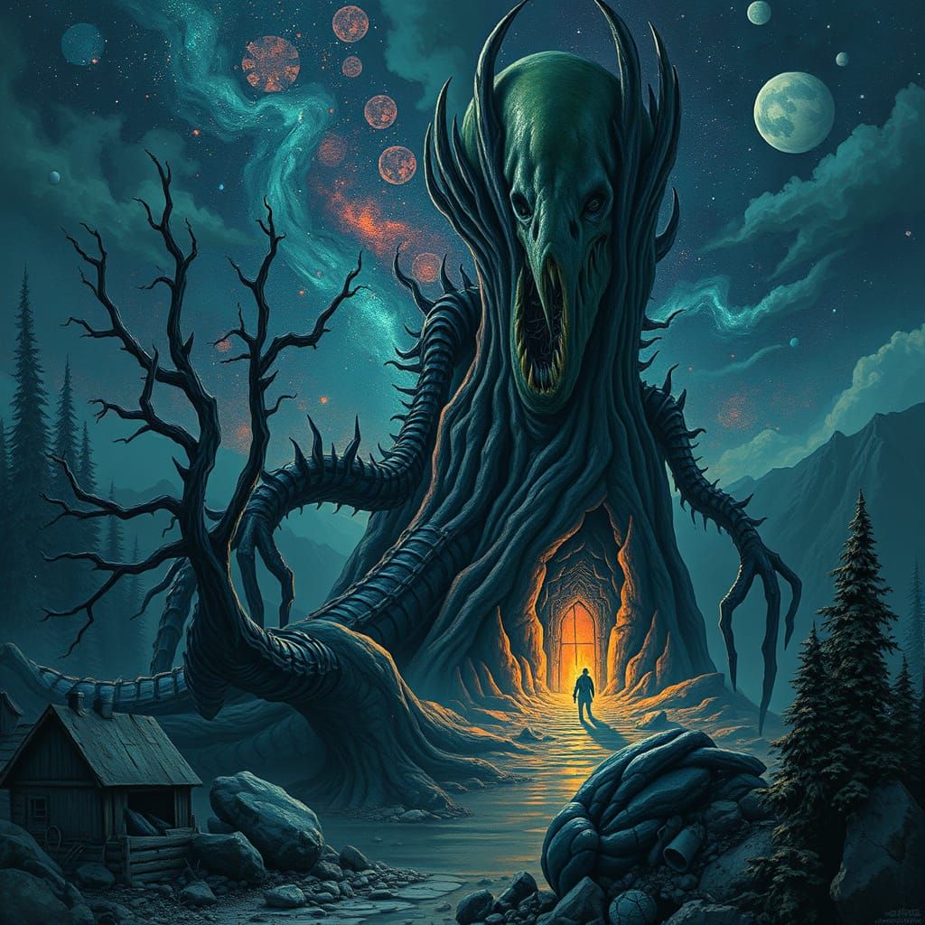 Surreal Sci-Fi Landscape Art