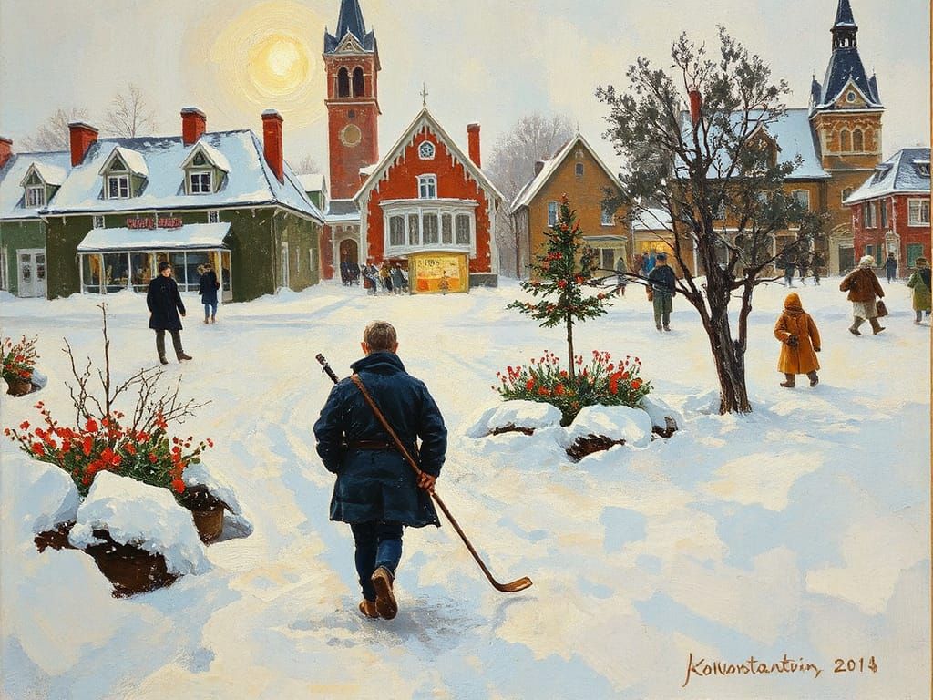 Landscape in Impressionist Style of Korovin