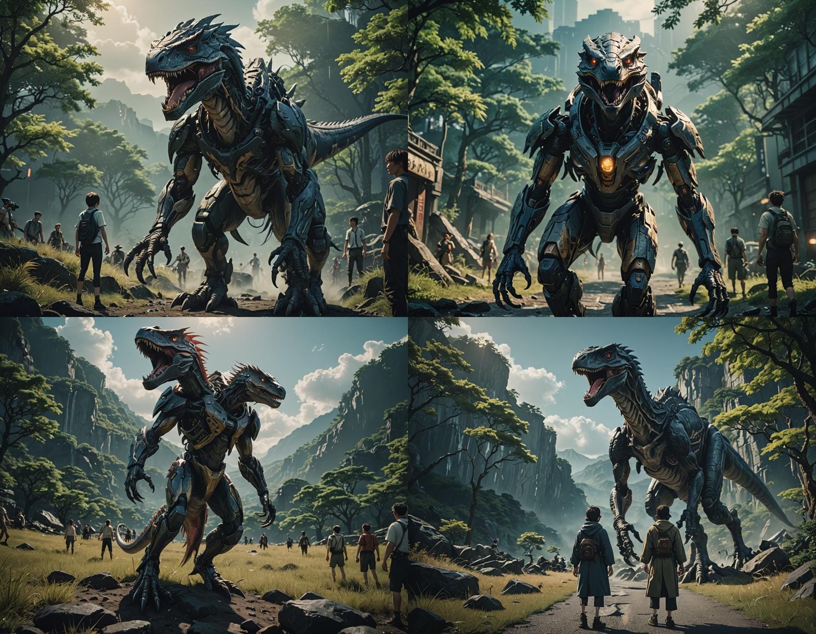 Epic Anime God: Cinematic Film Still