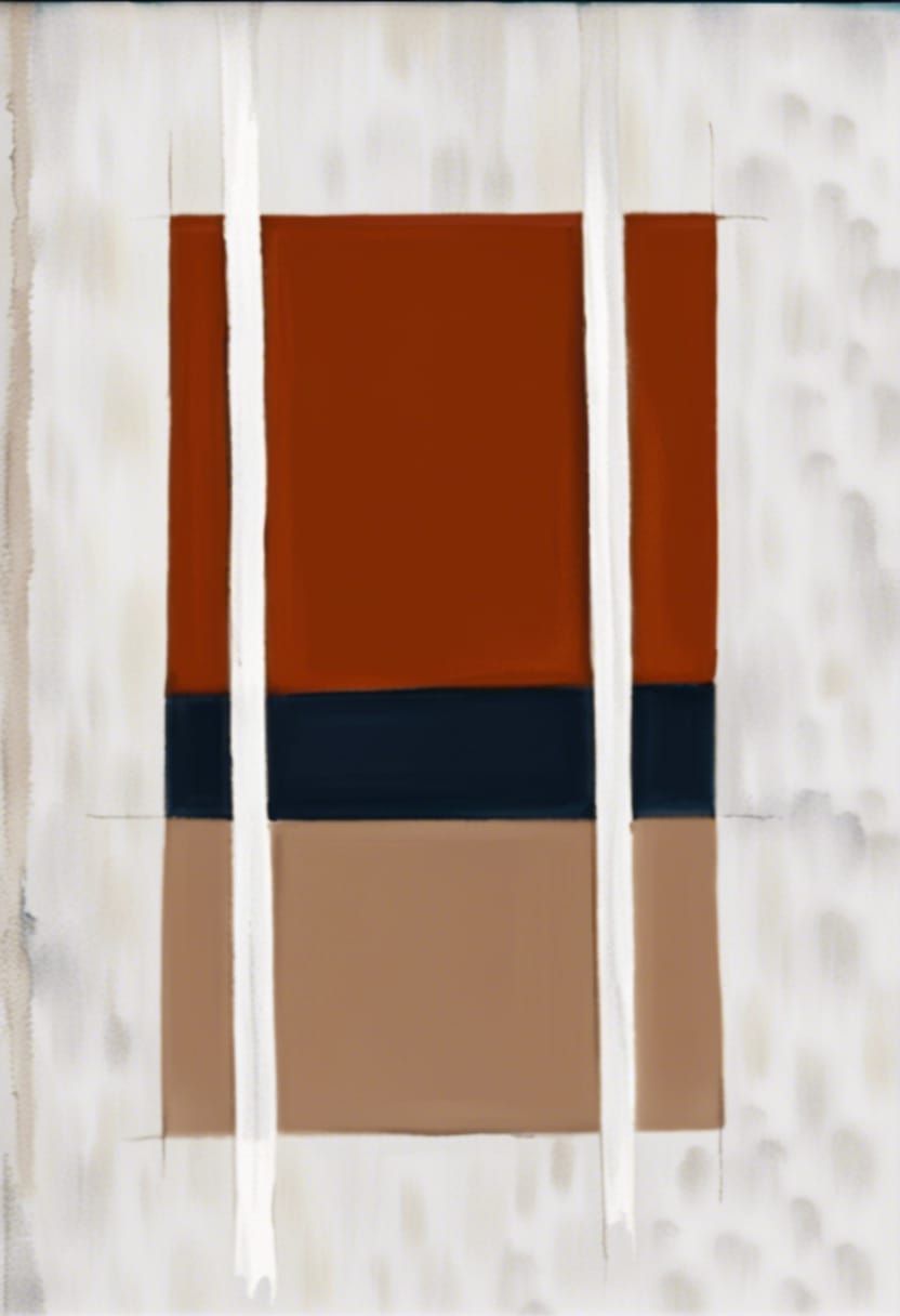 Minimalist Abstract Art in Boho Style