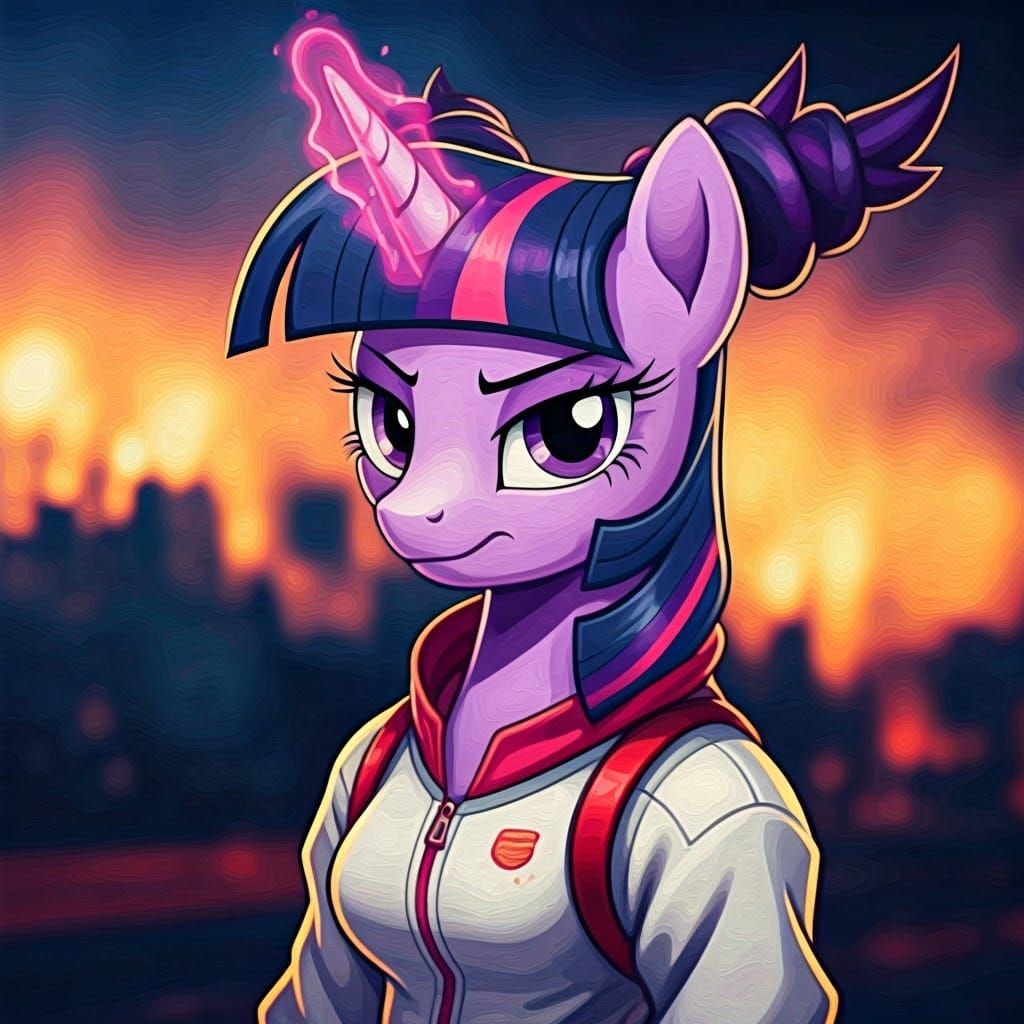 Twilight Sparkle as Juri Han, Neo-Impressionist Pony