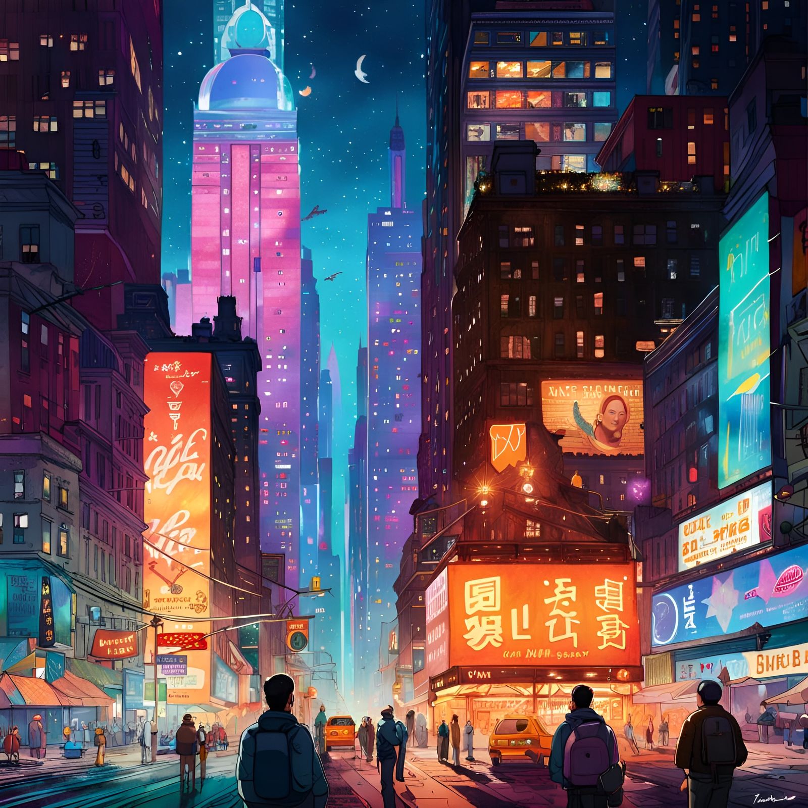 New York, New York: And the people bowed and prayed To the neon god they made