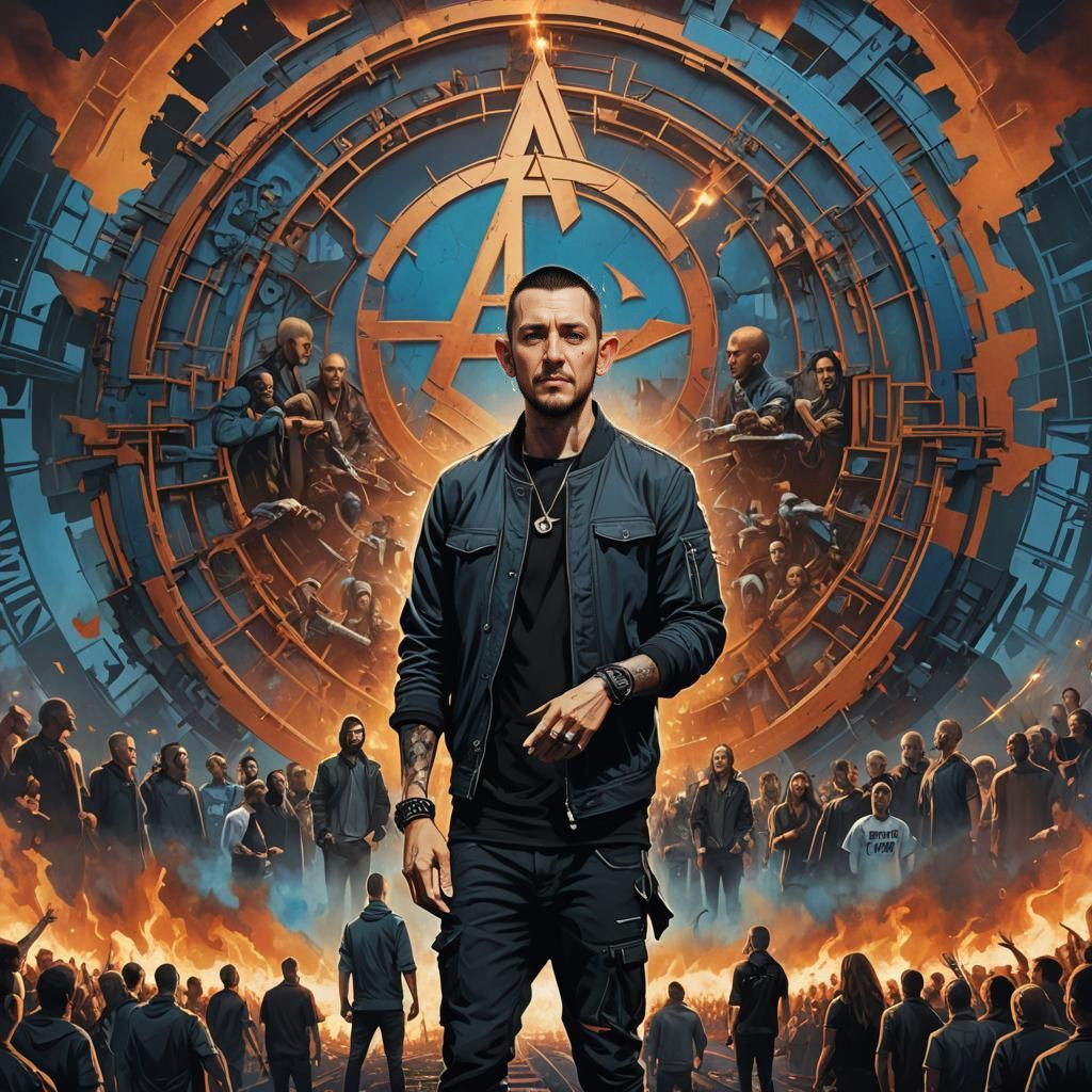 Linkin Park Symbol with Chester Bennington