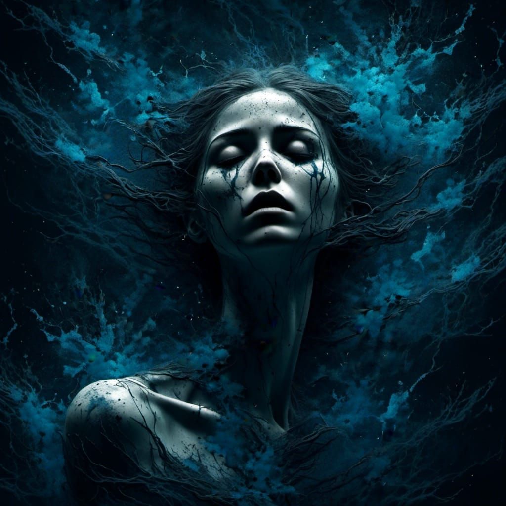 Oppressive Blue: A Visualisation of Anxiety