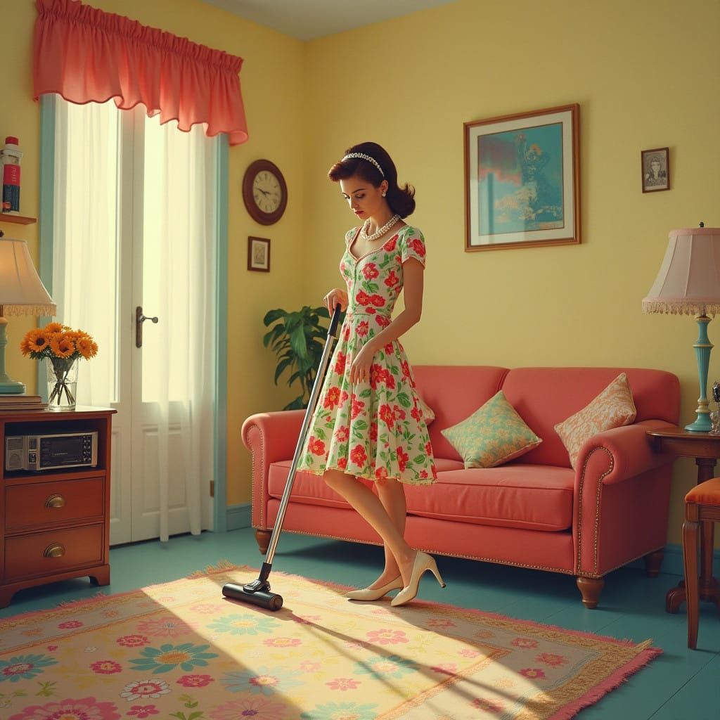 Crossdressing Housewife's Warm Suburban Scene