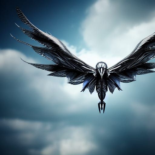 Fantastical Winged Beast in 4K HDR