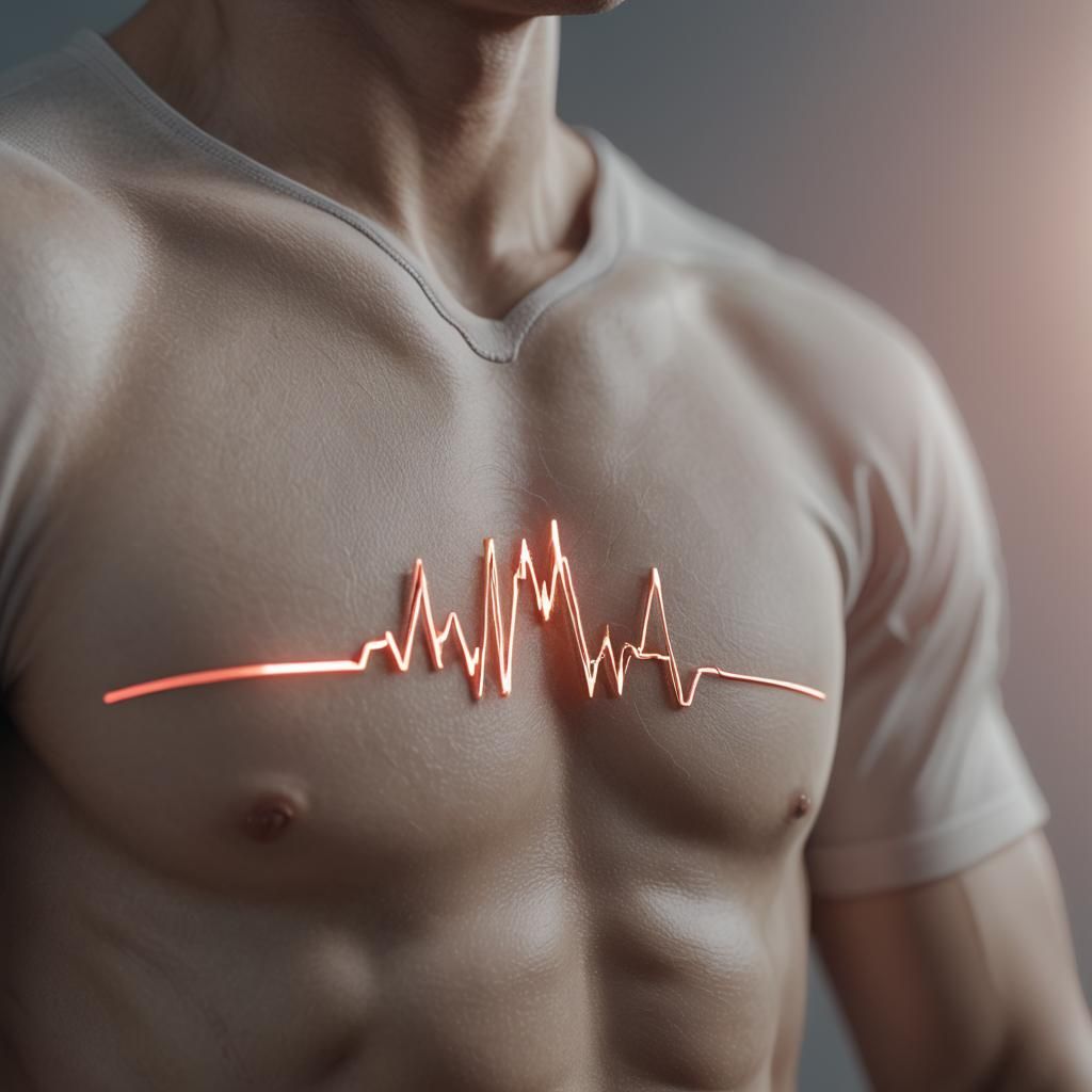 Fading Heartbeat: Hyper-Realistic Symbol of Loss