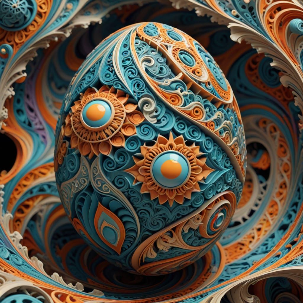 Picture an Easter egg that is actually a visual illusion, with impossible shapes, warped lines, and tricks of scale. The...