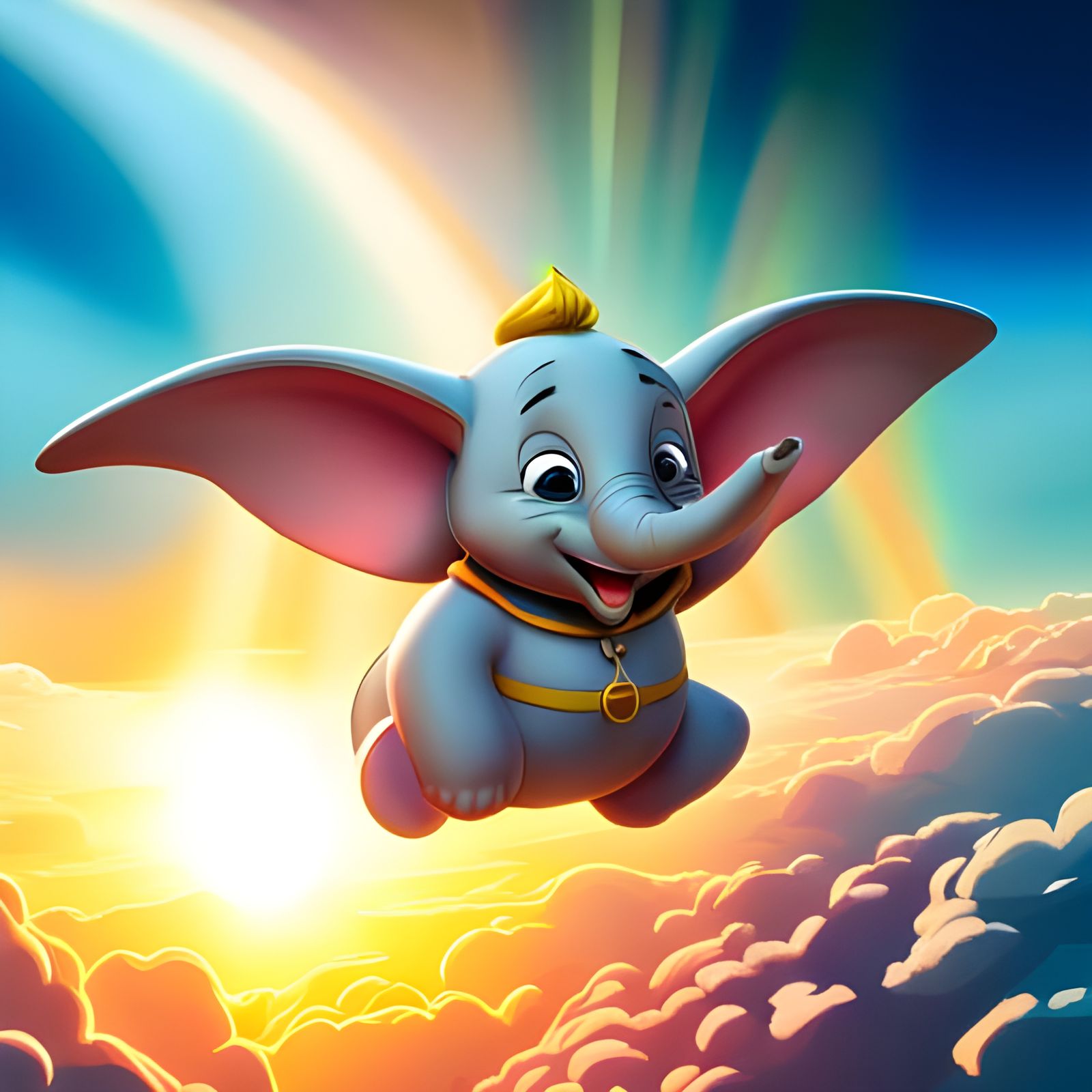 Dumbo the flying elephant