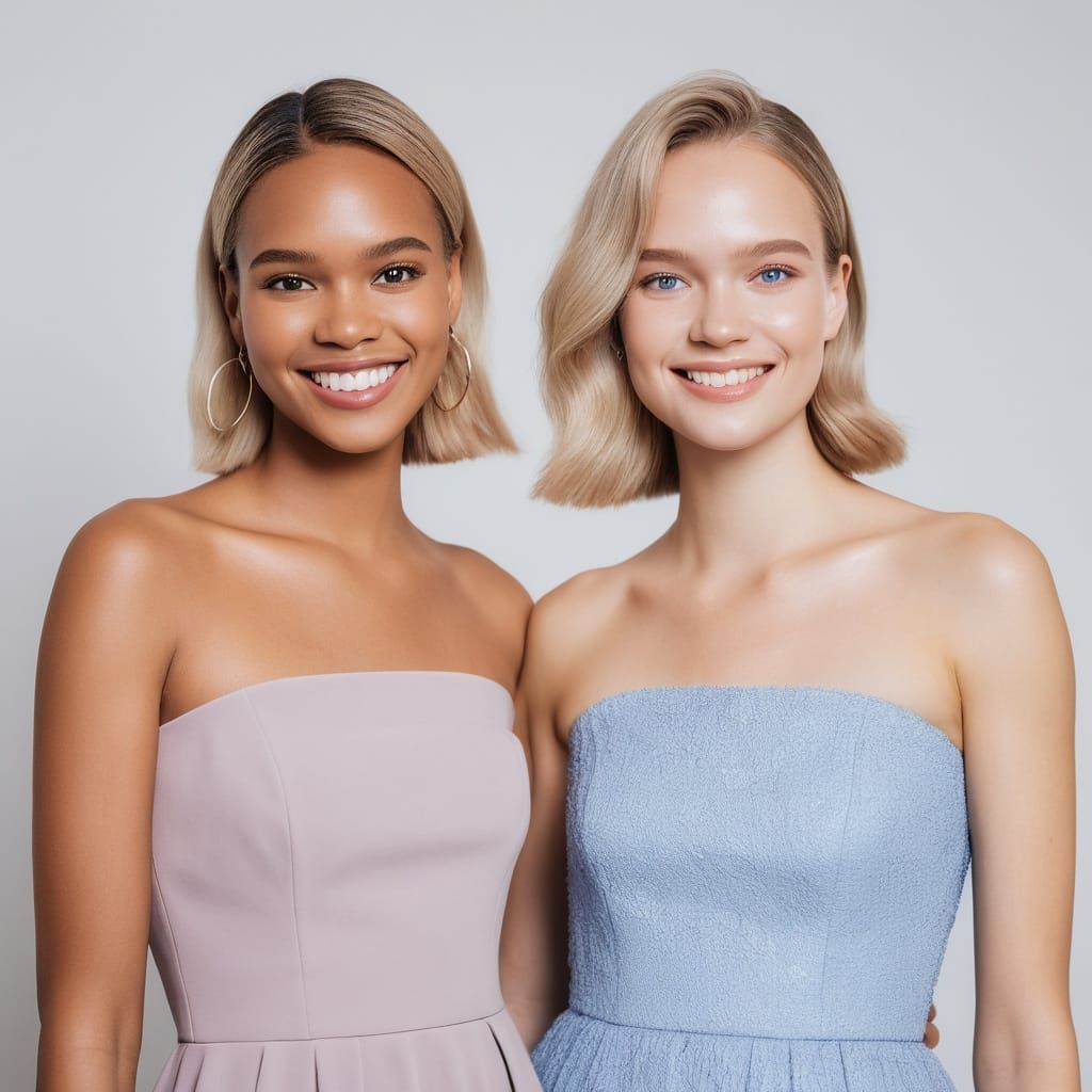 Skincare Models in Earth Tones, Professional Photo