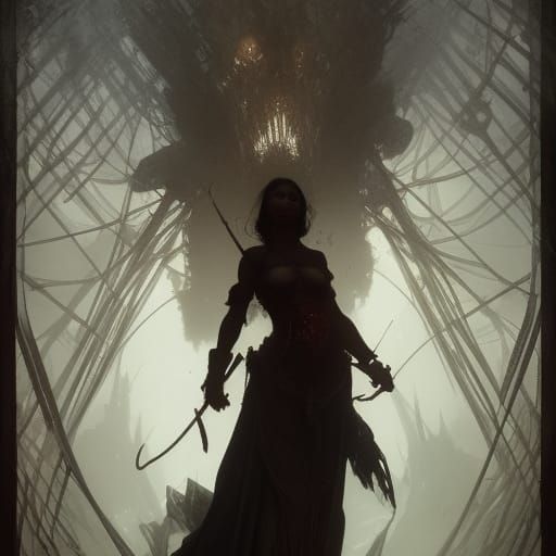 Death Card in Dark Fantasy Style