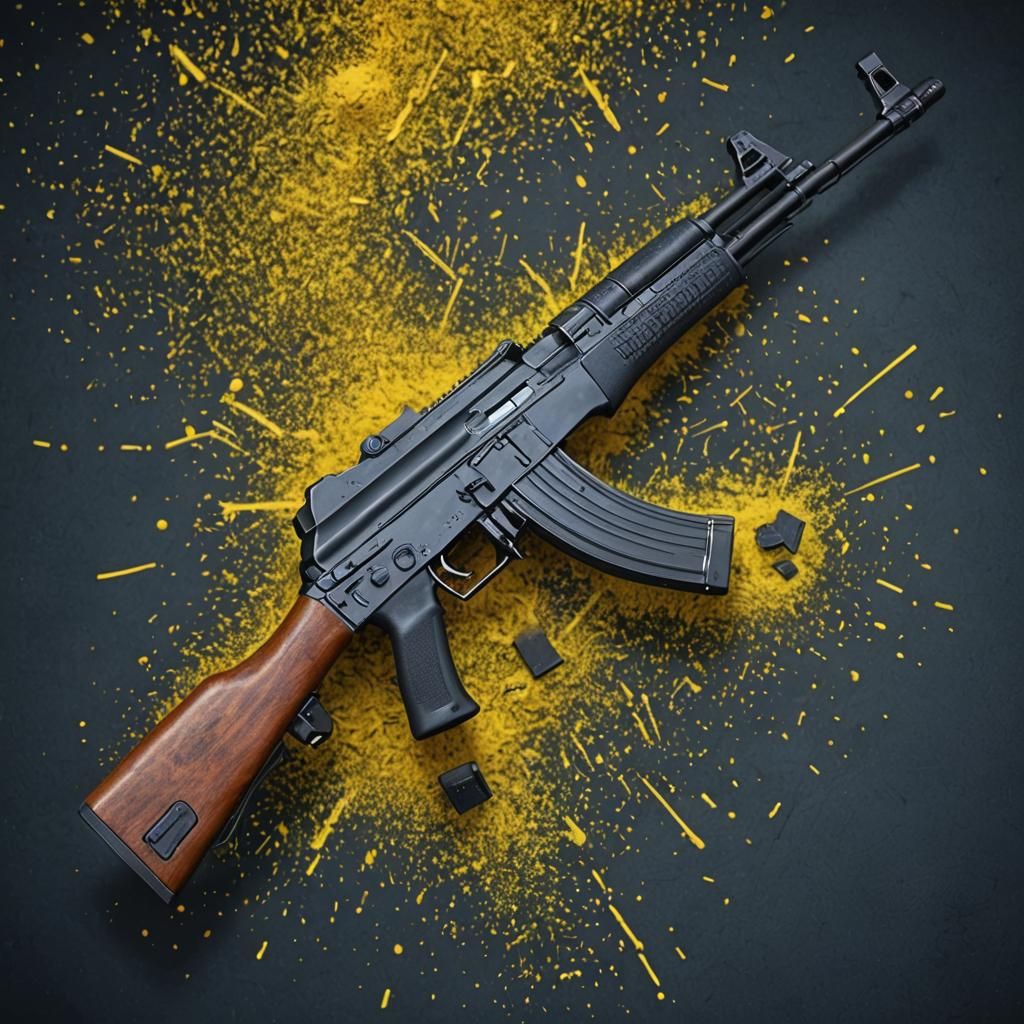 Ultra-Detailed AK-47 Assault Rifle in 8K