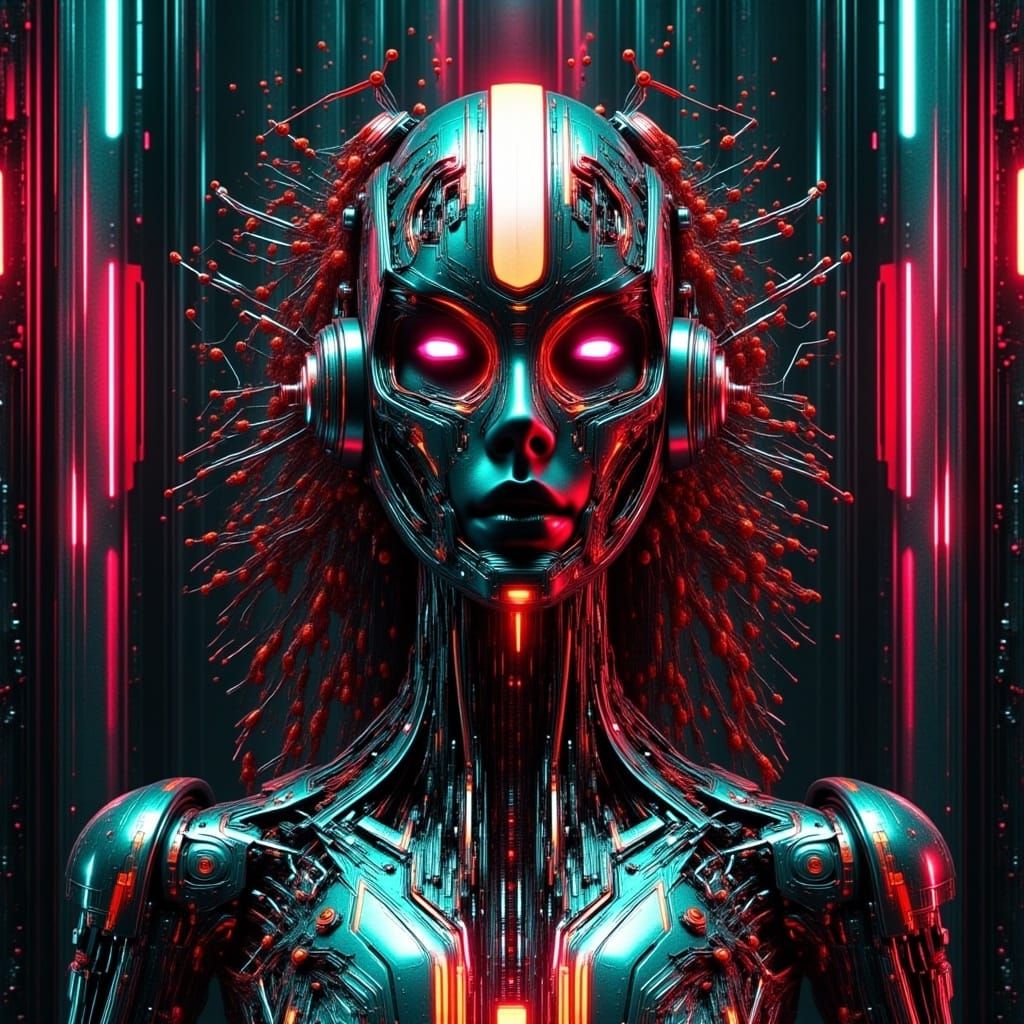 Surreal Dreamscape in PunkPOP Style