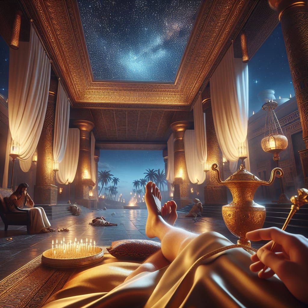 Cleopatra's Night: A Royal First-Person Perspective