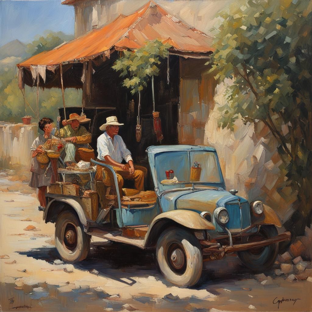 Caprira as an Oil Painting