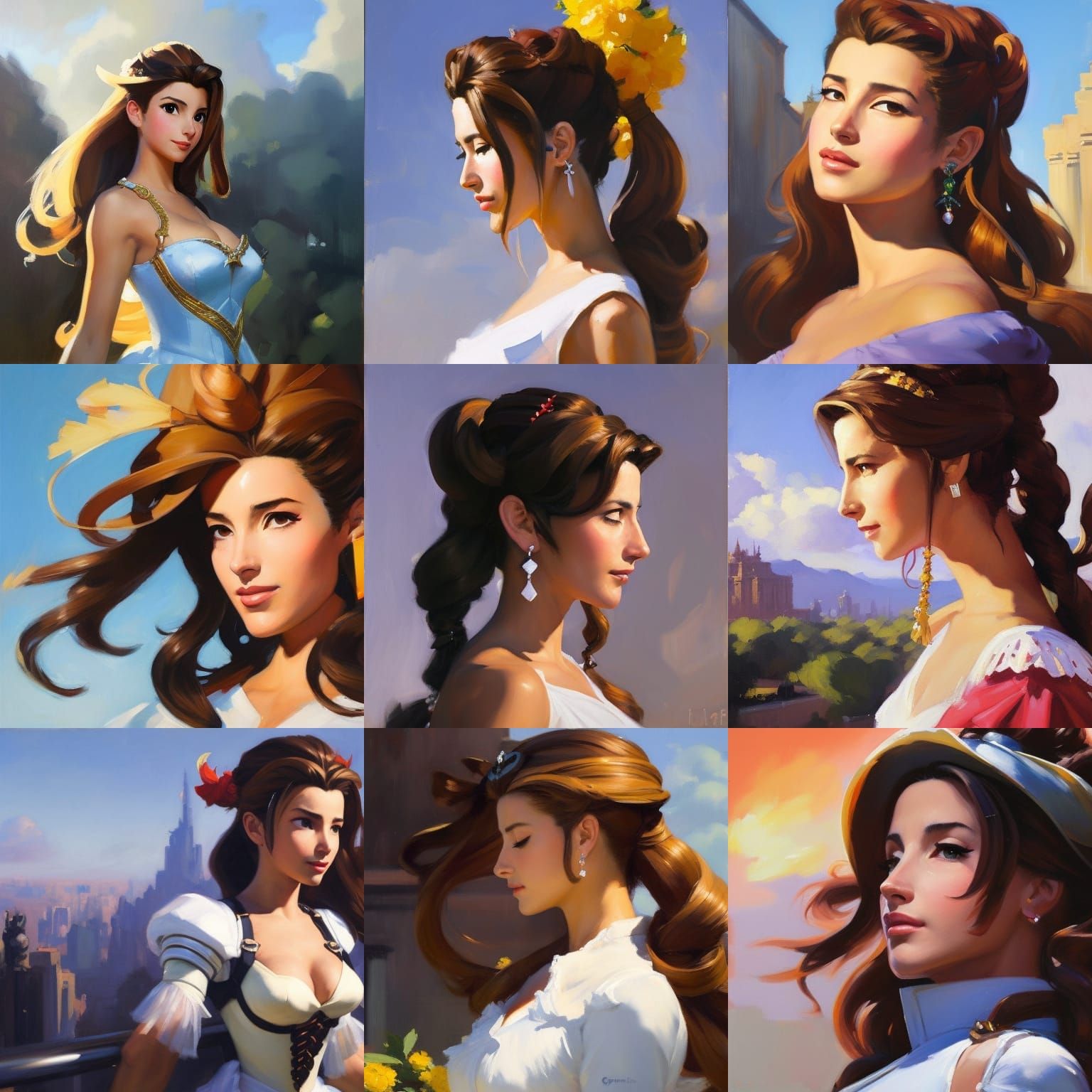 Aerith Gainsborough as Overwatch Character, Organic Matte Pa...