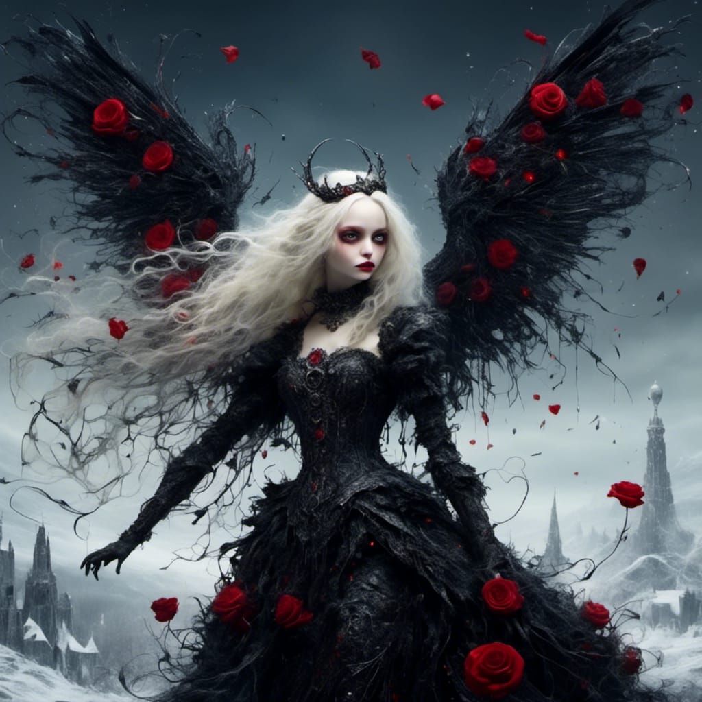 " l'ange de la mort... 🖤❣️🖤 "