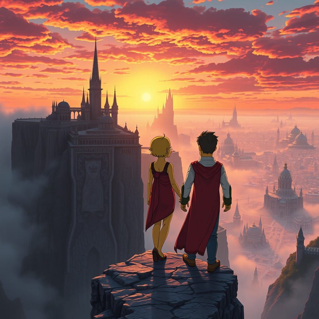 Maggie Simpson and Gerald Samson: Heroic Duo Amidst Futurist...