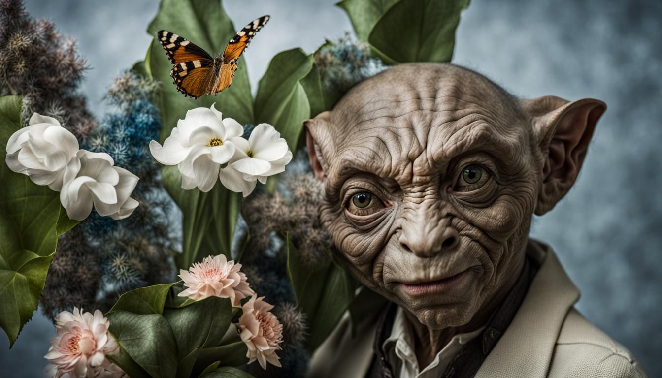 Surreal Restaurant Scene with Elegant Aliens